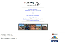 Tablet Screenshot of 5cats.org